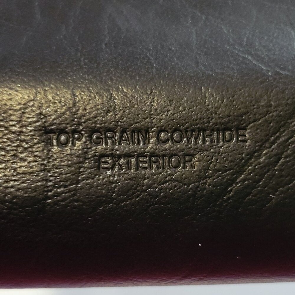Buxton Leather BiFold Wallet Snap Kisslock Coin Black Top Grain Cowhide Vintage - Picture 10 of 16